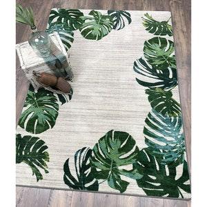 Monstera Rug, Monstera Area Rug, Monstera Leaf Rug, Monstera Leaves Rug, Monstera Leaf Area Rug, Plant Rug, Plant Area Rug, Plant Leaf Rug