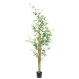 Potted Artificial Bamboo Tree Column