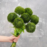 Faux Dianthus Green Ball Bouquet | Dianthus Green Ball Stem | High Quality Artificial Plant | DIY | Floral | Home Decoration | Gifts