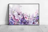 Beautiful Watercolour Pink Purple Toned Peony Flower Floral Illustration Wall