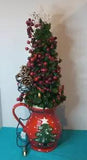 Christmas Floral Arrangement/ Farmhouse Home Decor/ Home Decor/ Office Decor  R