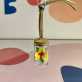 Car Charm - Car Accessories - Pink Orchid Gift for Her - Rearview Mirror Hanging - Car Mirror Hanger - Christmas Ornament - Stocking Stuff