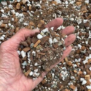 Aroid potting mix,  Rich organic mix for Arum & Monstera, Soil based tropical plant potting medium, Small batch made and ready to ship