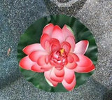 Garden Large Water Lily Artificial Flower for Pond Water Feature Pool 16"