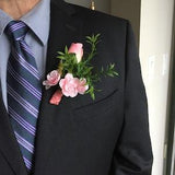 Pink flowers wedding boutonniere, Groom boutonniere, Groomsmen boutonniere, Wedding accessories, Wedding bouquets, Silk flowers