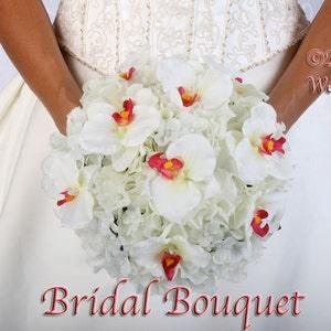 ORCHID Wedding Bouquet Package Bridal Bridesmaid Groom Boutonnieres Corsages Love Keepsake Bouquets Roses Silk Floral Custom Flowers