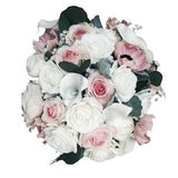 Real touch latex artificial bouquet, faux bouquet, real touch bouquet, pink rose bouquet, eucalyptus bouquet, realistic bouquet