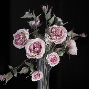Silk flower bouquet for mothers Dusty rose bouquet