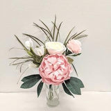 Pink Paper Flowers Bouquet  Posy - Peony, Juliet Rose, Sweet Peas and Ranunculus,  Gift,