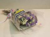 Real Air Dried Purple & Beige Wildflower Flowers Rustic Bouquet