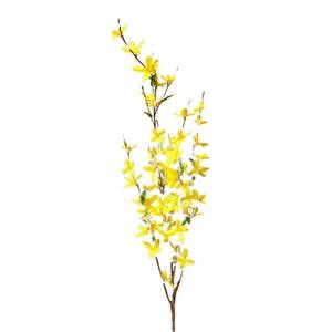 Artificial Forsythia Faux Artificial Flowers Bridal Wedding Bouquet Supplies Farmhouse Decor Artificial Forsythia for Wreath Making Supplies