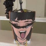 personalized plant pot | gift ideas | peso pluma | flower pot | custom plant pot| orchids plants | birthday gift | garden decor