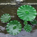 Fake Artificial Lotus Leaves Flower Plastic Water Lily Floating Pool Decor 10pcs
