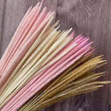 Dried Flower Grass Decorative Home Garden Arrangement Wedding Party Pink White