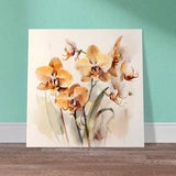 Orchid Flowers Art Print of a Watercolor, Watercolor Wall Art, Plants Poster