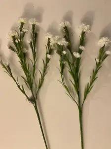 Lot of 2 White Carnation 24 inch bush  Silk Fake Flower