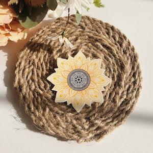 Sunflower Sticker | weatherproof die cut sticker for Laptop, Waterbottle, Planner, Bullet journal stickers