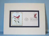 State Bird & Flower of Indiana - Cardinal &  Peony & First Day Cover