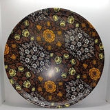 Vintage Thetford Floral Round Serving Tray