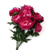 Factory Direct Craft Fuchsia Artificial Peony Bush