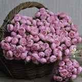 Hot pink One Bundle Artificial Silk Mini Peony Artificial 9 Stems Silk Peony Buds for wedding home decor