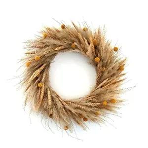 Rustic Dried Nature Flower Big Herb Wreath 18????, Christmas Wreath Wall Hanging