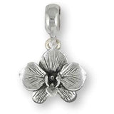 Orchid Jewelry Sterling Silver Handmade Orchid Flower Charm Slide This Charm Will Fit A Pandora? Slide Bracelet Or5-pns