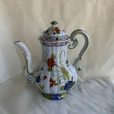 Faenza Garofano AMM Blue Carnation Style Pattern  Coffee Pot Made in Italy