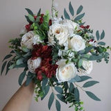 Burgundy Wedding  Bouquet, Bridal bouquet, Bridesmaid bouquets Wedding Boho Bouquet, Flower bouquet, Bohemian bouquets ,boutonnieres