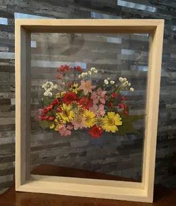 Multi Color Pressed Flower Art