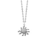 Silver Eguzkilore Pendant, Basque Sunflower Necklace, Nature Jewelry, Basque Jewelry, Gift for her, Silver Pendant, Gift Chain include