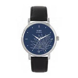 Toff London TLWS-17665 Ladies Grey Water Lilies Flower Watch