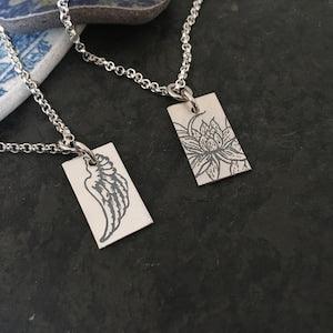 Mali Charm Bracelet ~ sterling silver ~ reversible charm ~ kids sizes ~ sturdy bracelet ~ stamped pattern