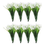 Artificial Flower Heads, Plastic Mini Peony Hydrangea White Faux Flowers 24Pcs