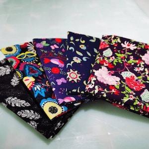 5 pcs/lot 16" x 19" Printed Floral Cotton Fabric twill Patchwork Quilting Patchwork Fabric Red FloralSewing CraftingFat Quarter Bundles