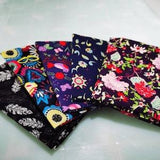 5 pcs/lot 16" x 19" Printed Floral Cotton Fabric twill Patchwork Quilting Patchwork Fabric Red FloralSewing CraftingFat Quarter Bundles