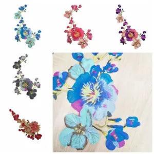Embroidered Peony Flower Applique Iron On Sew On Patch Dress Clothing DIY New