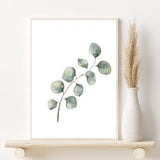 Tree branch print, botanical print, sage green art, watercolour leaves, watercolour plant print, eucalyptus leaf print, botanical art