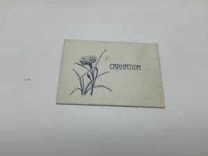 Original Card circa 1890; aprox 2 1/2 x 3 1/2" -- Flower - CARNATION