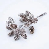 Artificial Pine Cone Flowers Fake Wreaths Plants Home D???cor Supplies 10pcs Sets