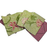 Stately Floral Lily Poppy Peony Chrysanthemum Tapestry Table Runner Fabric Piece