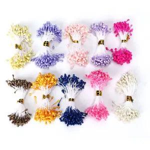 900 Pcs Artificial Stamen Dried Flower Hand Made Stamen Decor Accessory 3mm FFG