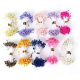 900 Pcs Artificial Stamen Dried Flower Hand Made Stamen Decor Accessory 3mm FFG