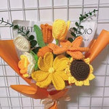 crochet flower bouquet / rose / stargazer lily / tulips / gifts for women birthday / moms