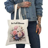 Roses Bouquet | Natural Tote Bag | In Full Bloom