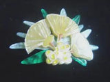 ERSTWILDER ENDEARING LILY PILY FLOWER  JOCELYN PROUST AUSTRALIAN RESIN BROOCH
