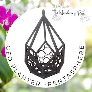 Geometric Orchid Planter - Pentasphere