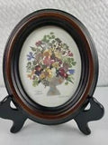 Pressed Dried Flower Wall Art signed by Marion Framed 70/895
