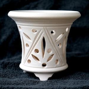 Designer Orchid pot for Orchid planter for Flower vase Ceramic plant pot Orchid pots Clay orchid pot orchid pot Gift for mother Orchid bowl