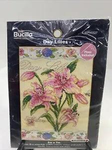 Bucilla Day Lilies Daylilies Day Lily WM45527 Counted Cross Stitch Kit